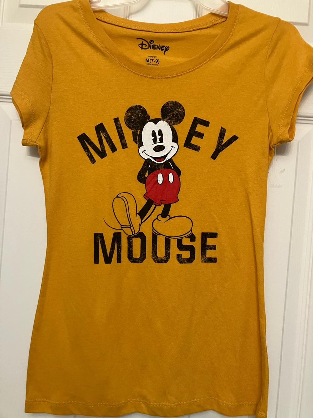 Disney Mustard Yellow Mickey Mouse Graphic Tee